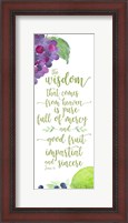 Framed Fruit of the Spirit vertical IV-Wisdom