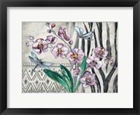 Framed Boho Orchid landscape