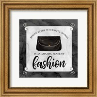 Framed 'Fashion Humor IX-Sense of Fashion' border=