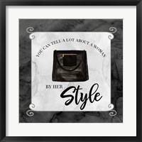 Framed Fashion Humor XII-By Her Style