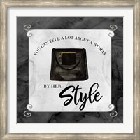 Framed Fashion Humor XII-By Her Style