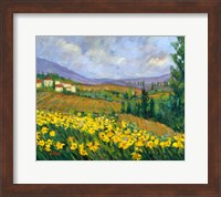 Framed Field of Yellow