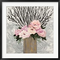 Framed Twiggy Floral Arrangement