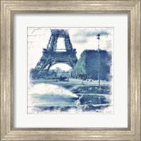 Framed Paris in Blue I