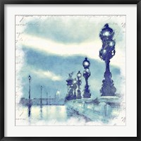 Framed Paris in Blue II