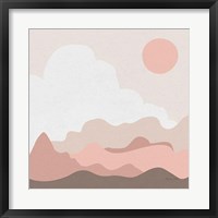 Framed Mountainous I Pink