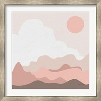 Framed Mountainous I Pink