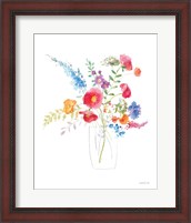 Framed Semi Abstract Floral II