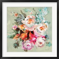 Windblown Blooms I Framed Print