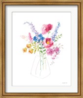 Framed Semi Abstract Floral