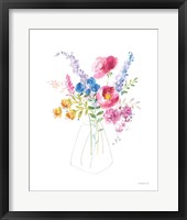 Framed Semi Abstract Floral