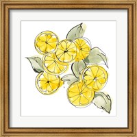 Framed Cut Lemons I