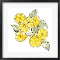 Framed Cut Lemons I