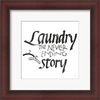 Framed 'Laundry Room II White' border=