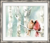 Framed Christmas Cardinals