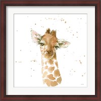 Framed Baby Giraffe