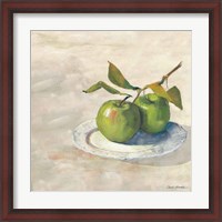 Framed Green Apple I Neutral