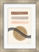 Framed Geo Abstract IV Neutral Pink