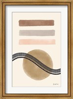 Framed Geo Abstract IV Neutral Pink