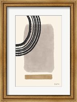 Framed Geo Abstract III Neutral Pink