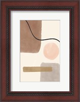 Framed Geo Abstract I Neutral Pink