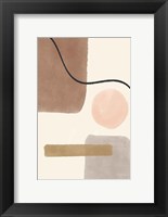 Framed Geo Abstract I Neutral Pink