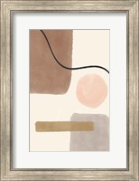 Framed Geo Abstract I Neutral Pink
