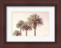 Framed Pastel Palms