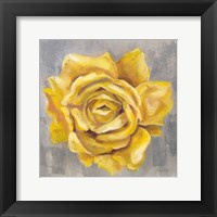 Framed 'Yellow Roses II' border=