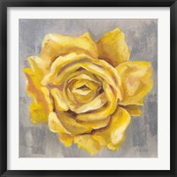 Framed 'Yellow Roses II' border=