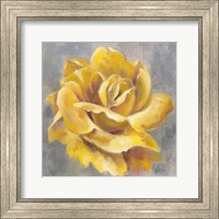 Framed Yellow Roses I