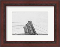 Framed Brooklyn Bridge From Below