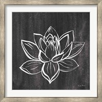Framed Lotus Gray
