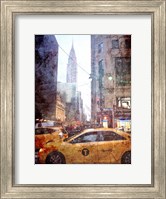 Framed Rainy Madison Avenue