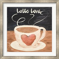 Framed Latte Love Square