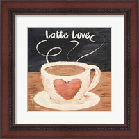Framed Latte Love Square