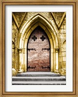 Framed Golden Cathedral Door II