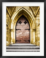 Framed Golden Cathedral Door II