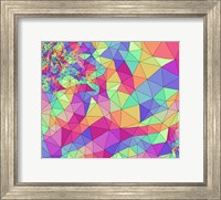 Framed Colorful Rainbow Pattern
