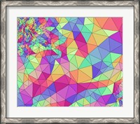 Framed Colorful Rainbow Pattern