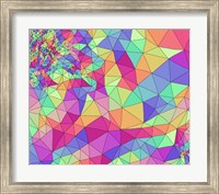 Framed Colorful Rainbow Pattern