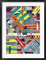 Framed Colorful Abstract Lines