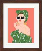 Framed Tropical Lady