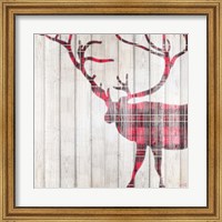 Framed Red Rhizome Deer
