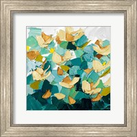 Framed Gold and Teal Dream