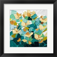 Framed Gold and Teal Dream