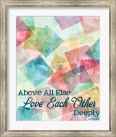 Framed Love Each Other Deeply