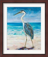 Framed Egret Beach