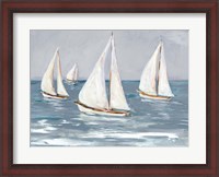 Framed Sailing Calm Waters I