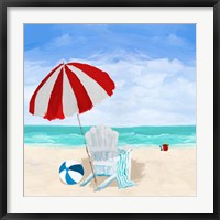 Framed Beach Chair with Umbrella